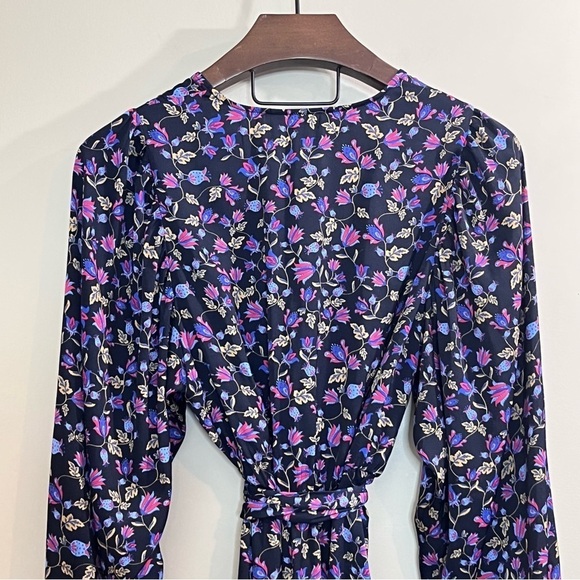 NWT Banana Republic Balloon Sleeve Tie Waist Floral Dress - Picture 6 of 14
